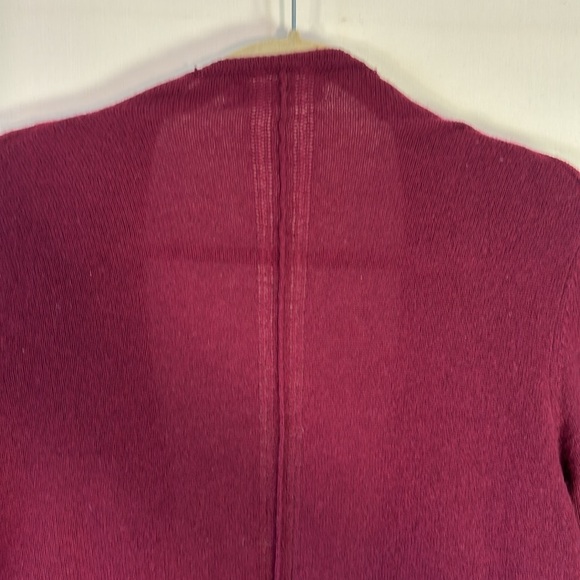 Long Burgundy Cashmere Cardigan-Velvet Brand - Picture 9 of 9